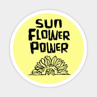 sunflower sun flower power Magnet